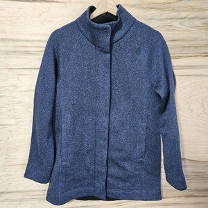 Title Nine Alchemy Womens Size Medium Full Zip Fleece Jacket in Heathered Navy